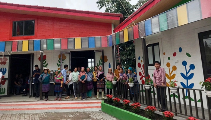 NGÔI TRƯỜNG XÂY BẰNG NHỰA TÁI CHẾ ĐẦU TIÊN TẠI VIỆT NAM